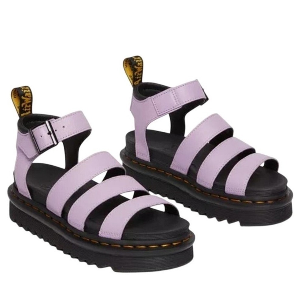Dr. Martens Women's Blaire Lilac Pisa Open Toe Strappy Sandal NWOB - Size 11